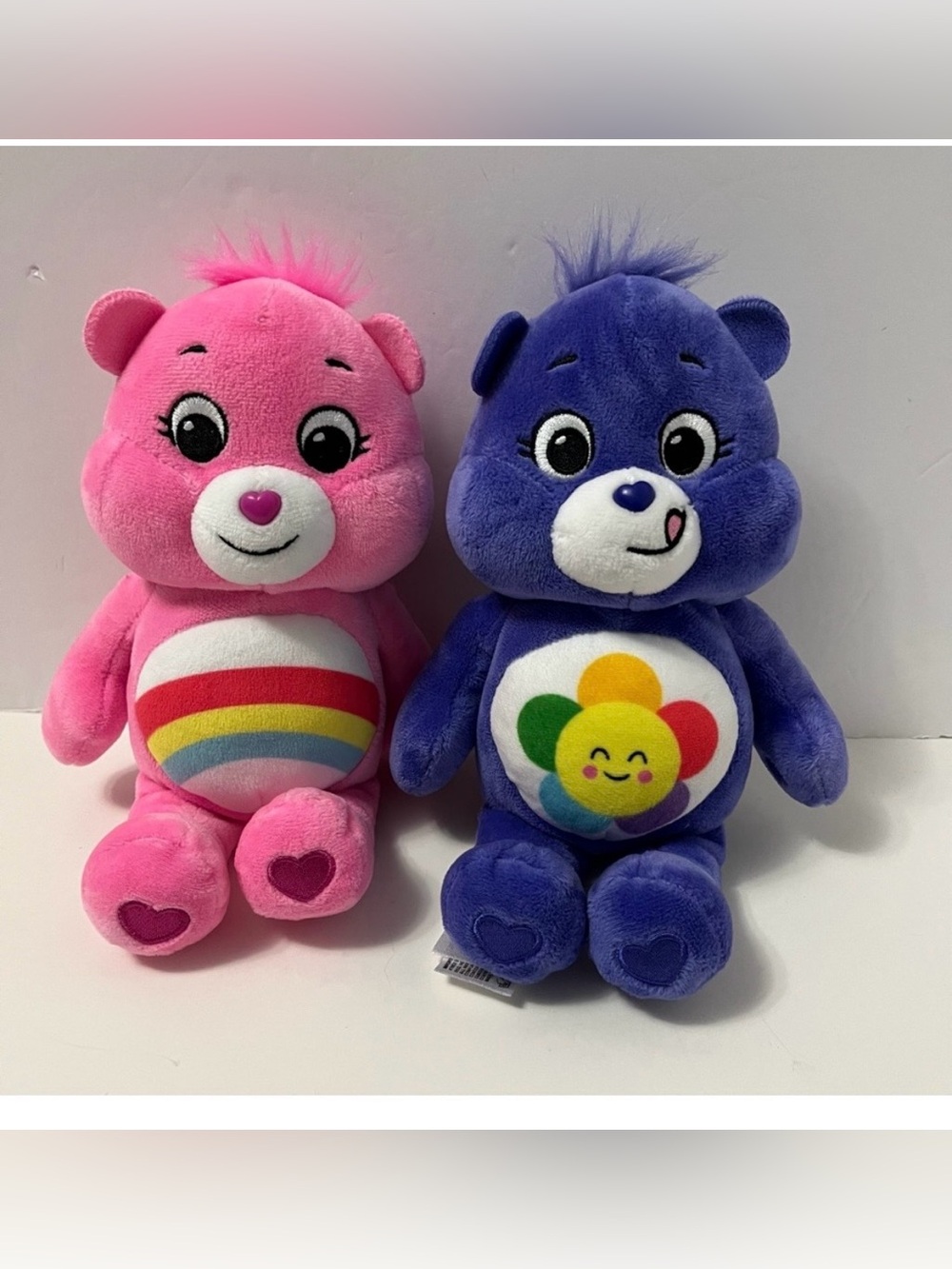 CARE BEARS 10” Harmony and Cheer plush bears stuffed animal doll toy